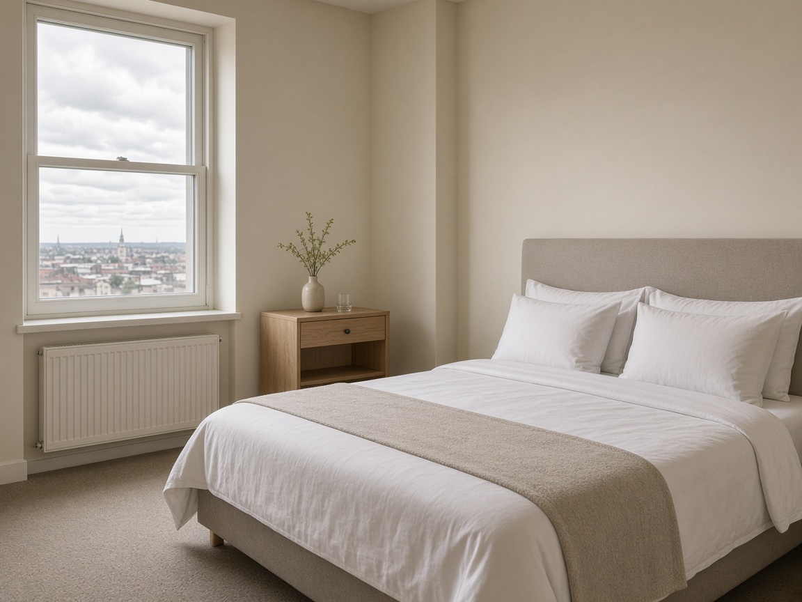 Pale room, window