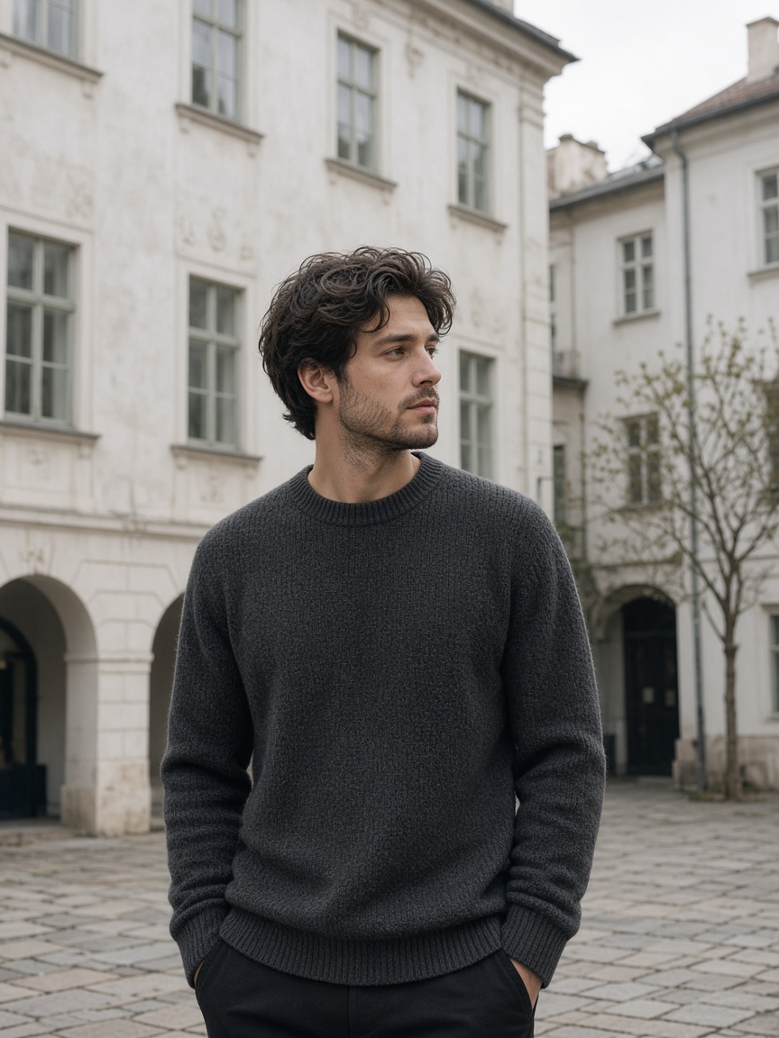 Charcoal knit