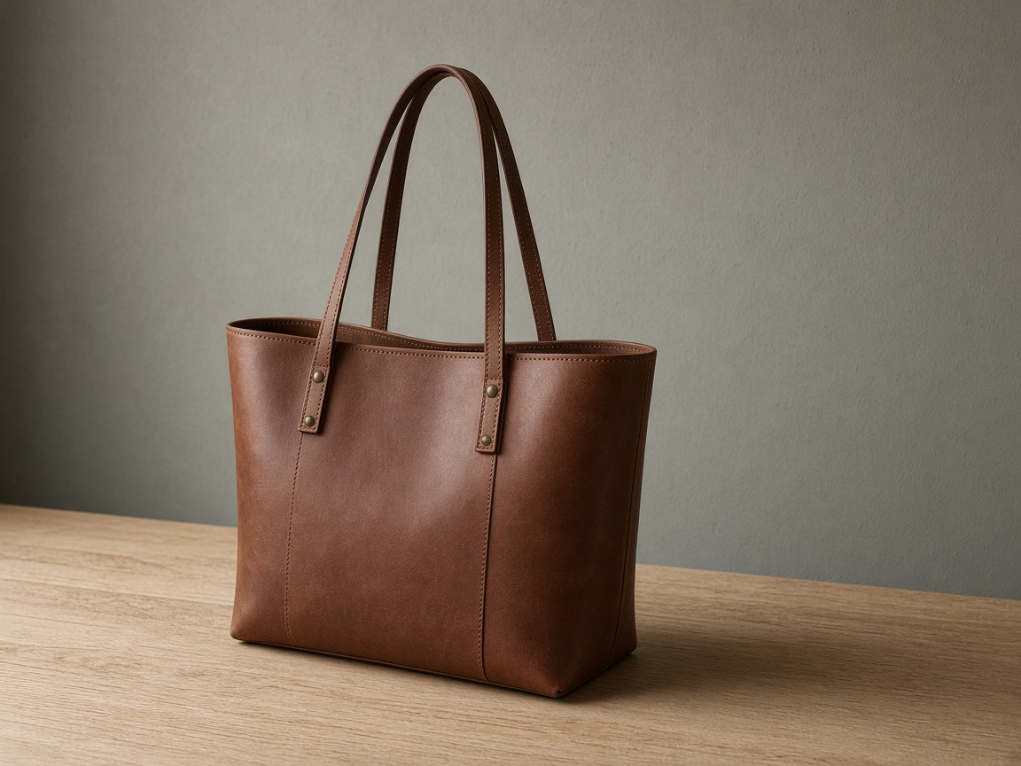 Leather on oak